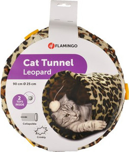 Flamingo f-507667 - Jouet Tunnel avec balle Brun