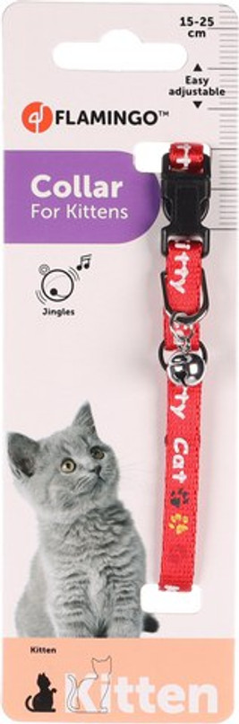 Flamingo f-511210 - Collier pour Chat avec Clochette Colorée