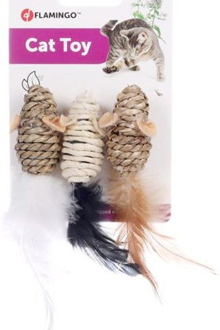 Flamingo f-511653 - Jouets Naturels en Jonc de Mer pour Chats