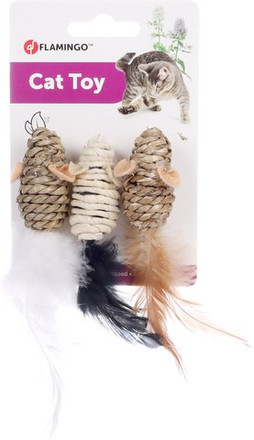 Flamingo f-511653 - Jouets Naturels en Jonc de Mer pour Chats