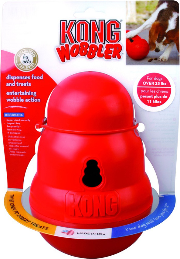 Kong® f-512452 - Kong® Jouet Distributeur de Croquettes Wobbler
