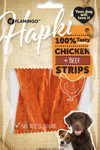 Flamingo f-513630 - Friandises Lanières avec poulet & avec boeuf