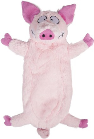 Flamingo f-515858 - Plush Piggy Squeak & Crinkle Toy for Pets