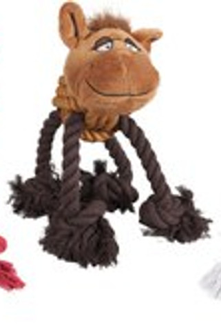 Flamingo f-515136 - Jouet Vache & Cochon & Cheval avec corde