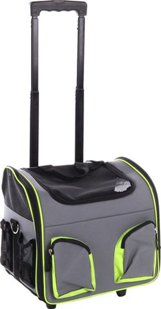 Flamingo f-515954 - Chariot de Transport pour Animaux Fluo Pratique