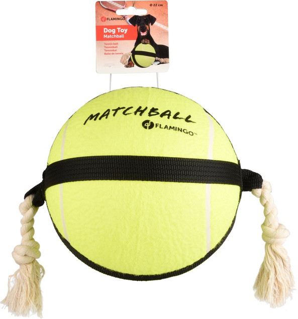 Flamingo f-515408 - Jouet Balle de tennis avec corde