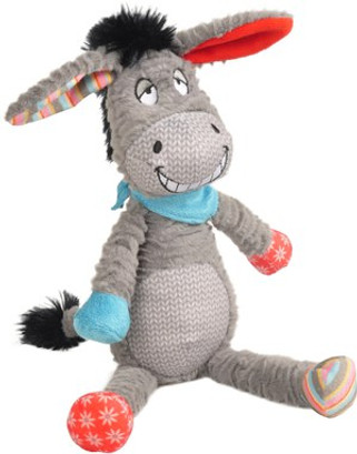 Flamingo f-517321 - Plush Donkey Toy with Squeaker for Small Dogs