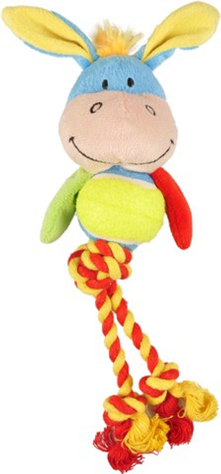 Flamingo f-517315 - Jouet Âne avec balle avec corde