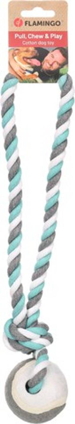 Flamingo f-517277 - Jouet Corde à tirer avec balle menthe