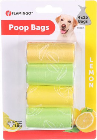 Flamingo f-517553 - Sac à déjections Basic avec parfum de citron citron