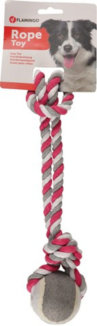 Flamingo f-517543 - Jouet Corde à tirer avec balle Fuchsia