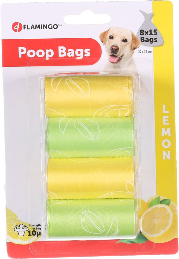 Flamingo f-517554 - Sac à déjections Basic avec parfum de citron Mélange