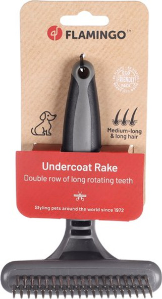 Flamingo f-517720 - Râteau pour sous-poil rotatives Double Comfort