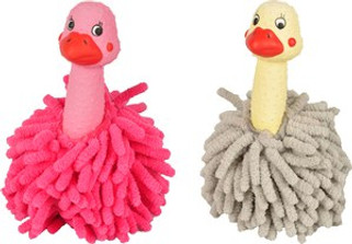 Flamingo f-517918 - Cheerful Latex Ostrich Dog Toy Companion
