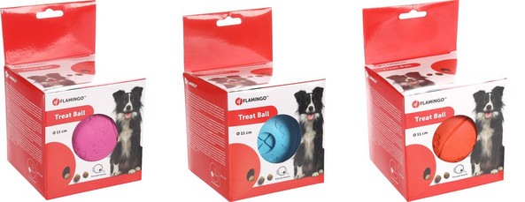 Flamingo f-517817 - Interactive Dog Treat Dispenser Ball