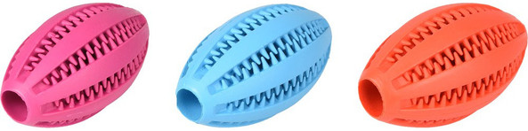 Flamingo f-517812 - Balle Rugby Nettoyante pour Chiens