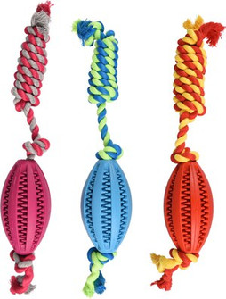 Flamingo f-517813 - Jouet Rugby Dental avec corde