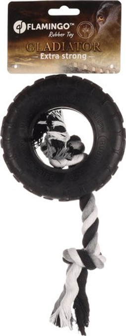 Flamingo f-518079 - Jouet Pneu avec corde