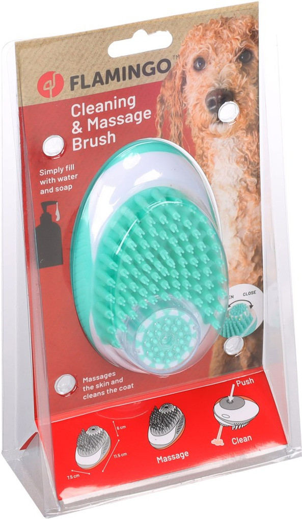 Flamingo f-518088 - Brosse de massage & Brosse de nettoyage