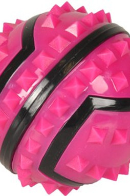 Flamingo f-518203 - Balle Stimulante pour Chiens Spiky Fuchsia