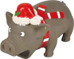 Flamingo f-518220 - Noël Jouet Cochon Rouge Blanc