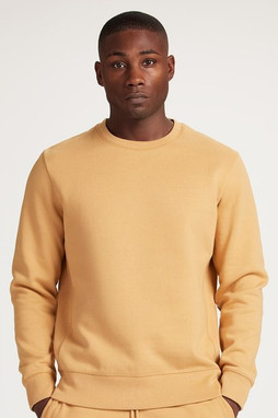 Original Favorites OF-CREW - Sudadera de cuello redondo de algodón orgán