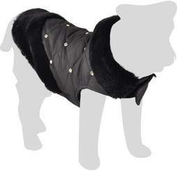 Flamingo f-518522 - Coco Quilted Fleece Dog Jacket with Rhinestones
