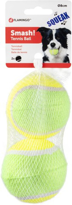 Flamingo f-518488 - Jouet Balle de tennis Jaune & Vert