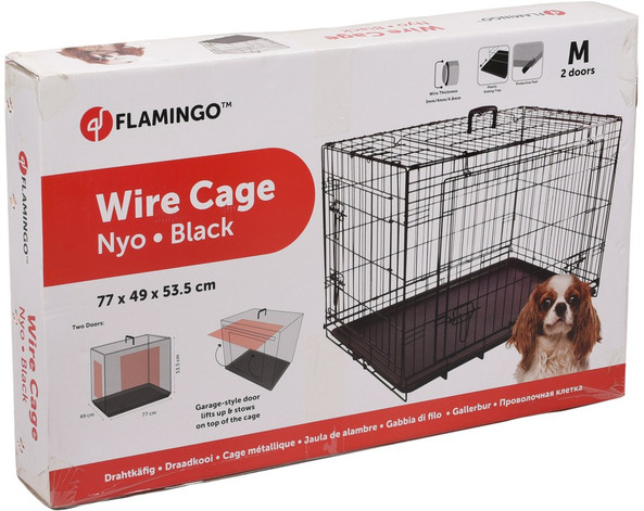 Flamingo f-519488 - Cage Polyvalente pour Chiens avec Plateau Amovible