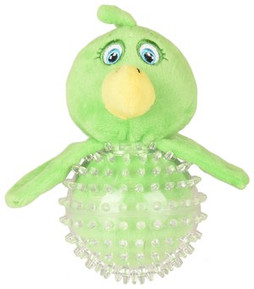 Flamingo f-519503 - Wilco Squeaky Chicken Dog Chew Toy with Dental Ball