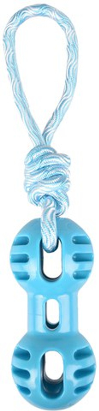 Flamingo f-519499 - Jouet Haltère avec corde clair & Blanc