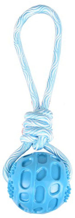 Flamingo f-519502 - Jouet Corde à tirer Twist avec balle clair & Blanc