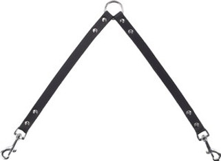 Flamingo f-5302664 - Laisse Double Promenade en Cuir pour Chiens