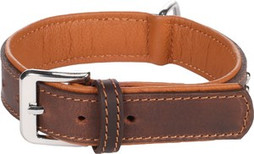 Flamingo f-5302137 - Buffalo Leather Padded Dog Collar