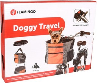 Flamingo f-5331455 - Versatile Dog Bike Carrier with Shoulder Strap