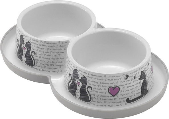 Flamingo f-560322 - Gamelle pour la nourriture et l'eau Combo