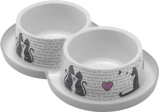 Flamingo f-560322 - Gamelle pour la nourriture et leau Combo