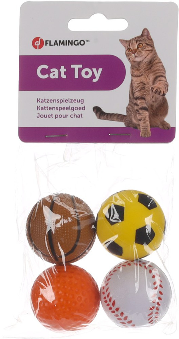 Flamingo f-560222 - Ballons de Sport Amusants pour Chats