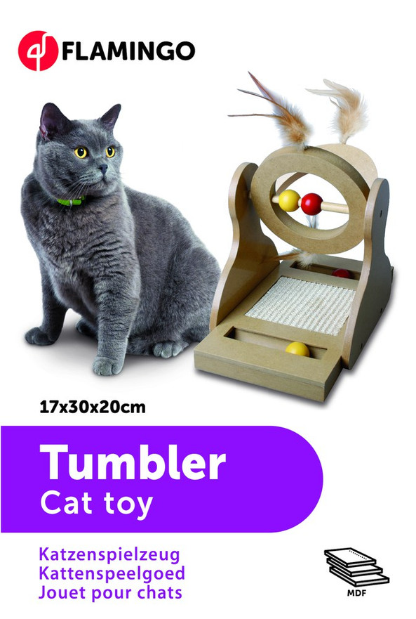 Flamingo f-560148 - Jouet Wobbler avec balle Brun clair