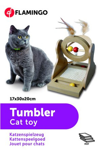 Flamingo f-560148 - Jouet Wobbler avec balle Brun clair