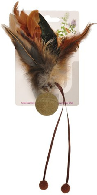 Flamingo f-560529 - Balle de Jeu pour Chat avec Herbe à Chat