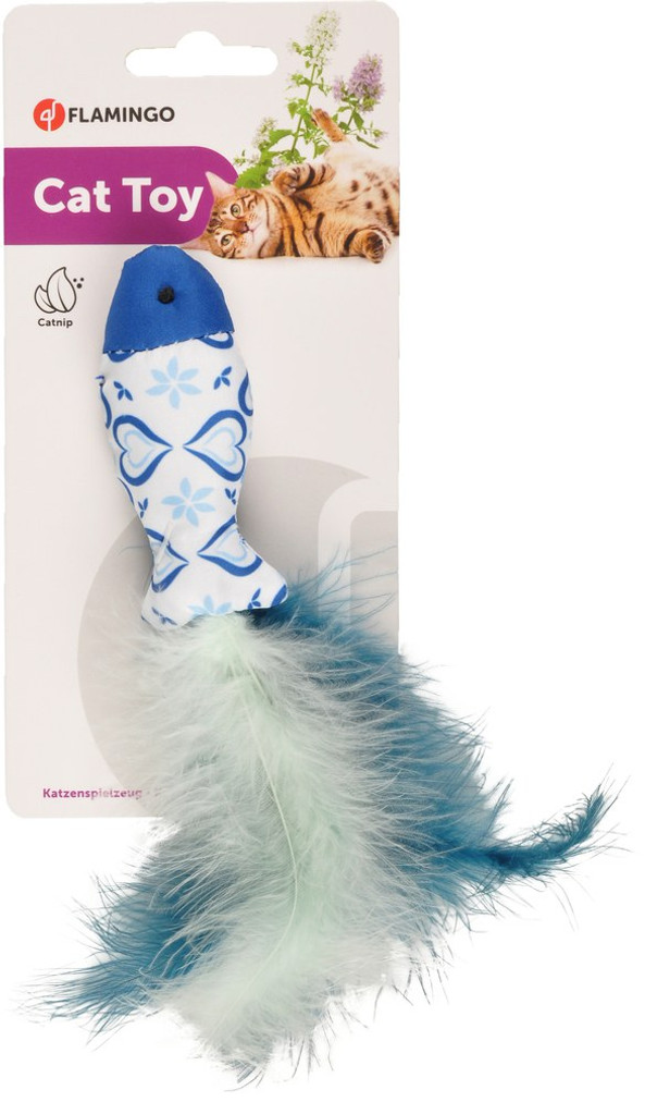 Flamingo f-560516 - Feathered Fish Delight Cat Toy