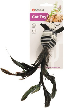 Flamingo f-560540 - Jouet Chat Attrayant Gris à Herbe à Chat