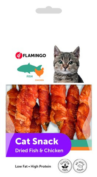 Flamingo f-560604 - Friandises Séché Poisson avec poulet