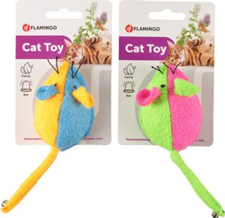 Flamingo f-560579 - Bell-Tailed Play Mice for Cats Hunting Fun