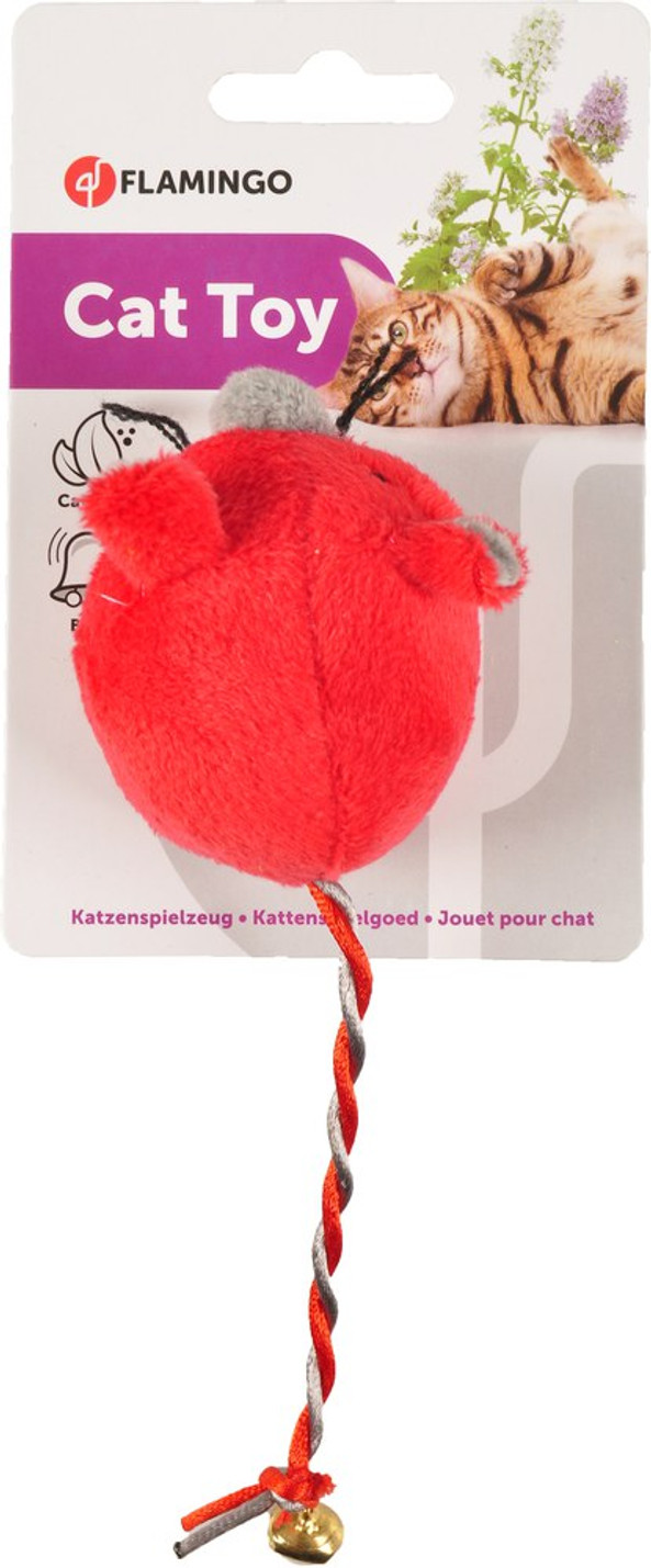 Flamingo f-560570 - Colorful Mouse Cat Toy with Bell Tail
