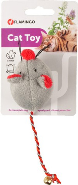 Flamingo f-560569 - Souris en Peluche avec Clochette pour Chats