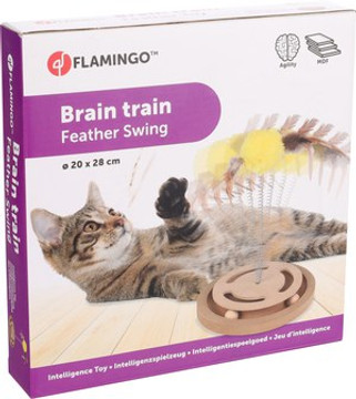 Flamingo f-560565 - Jouet Brain train Circuit avec balle avec balle Brun clair