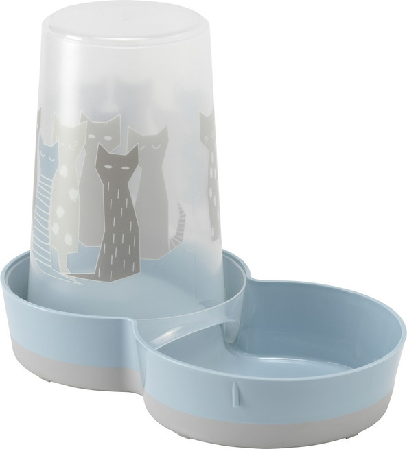 Flamingo f-560710 - Distributeur automatique d'eau et de nourriture Gris &