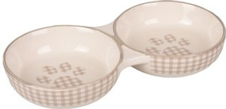 Flamingo f-560696 - Gamelle pour la nourriture et leau Combo Beige &